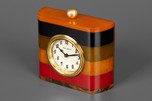 Laminated Multi-Color New Haven Catalin Bakelite Clock